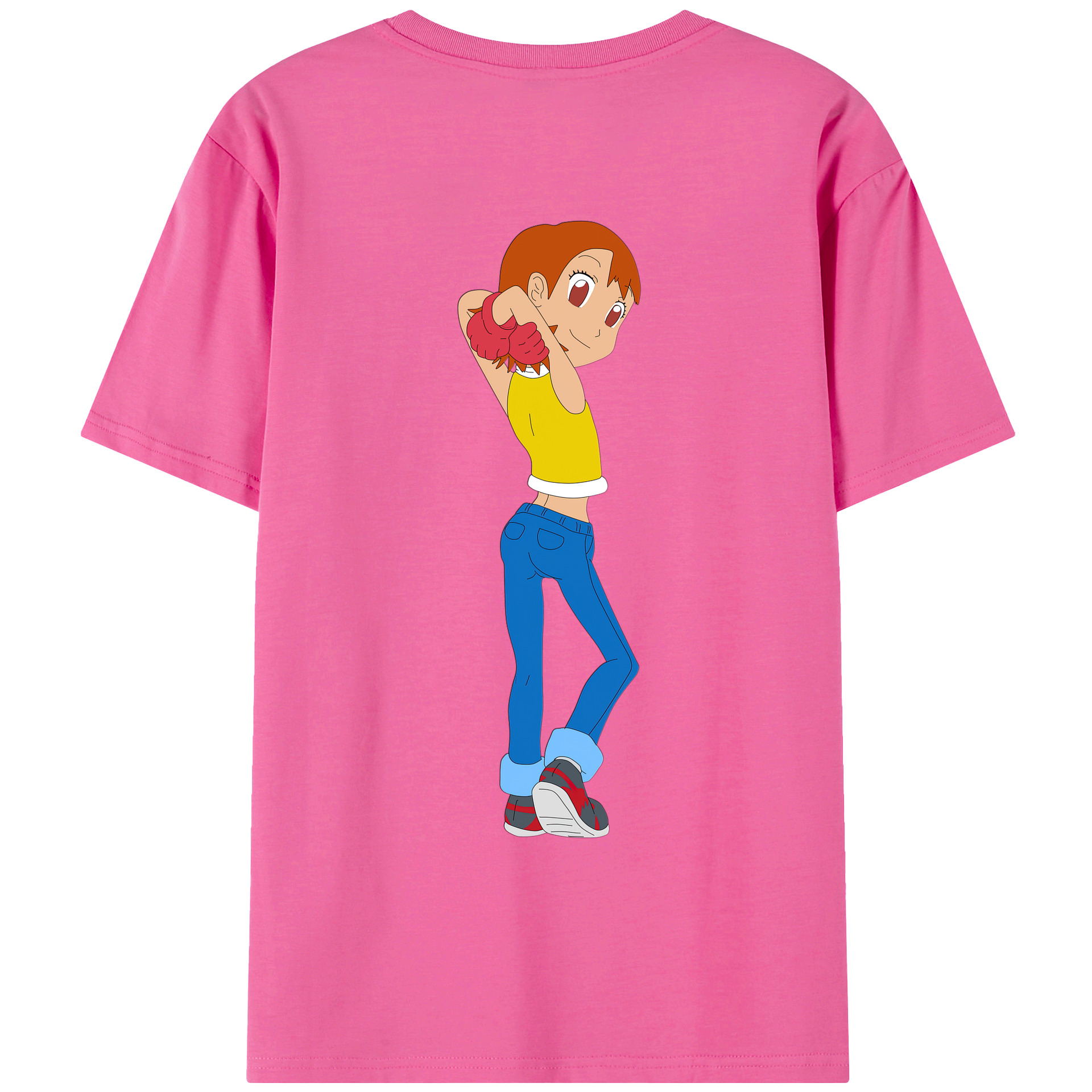 （画像用） Digimon デジタルモンスター/デジモン レディース半袖Tシャツ(バックプリント)